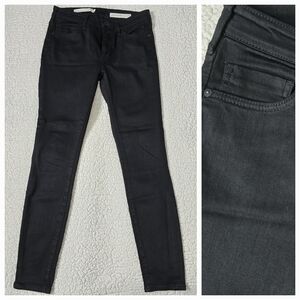 Pilcro and the Letterpress High Rise Black Skinny Jeans Size 26